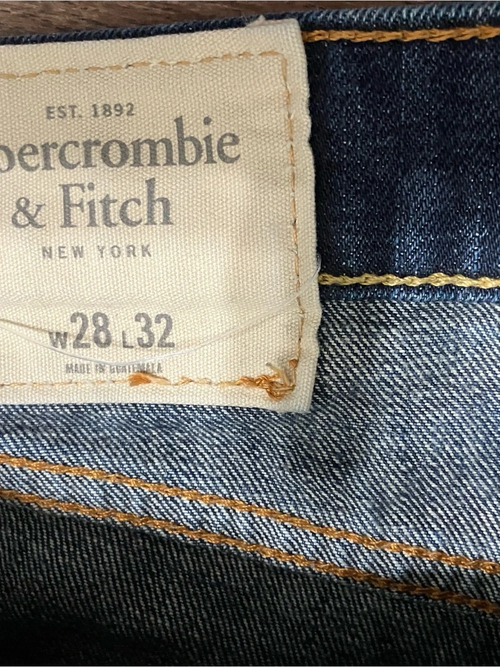 Abercrombie & Fitch Men's Indigo Slim Straight Jeans